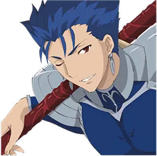 😉 Cu Chulainn Fate/stay night Anime, Combattant, Lancier, Guerrier, Fate telegram sticker