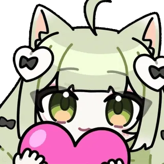 ❤️ cat girl telegram sticker