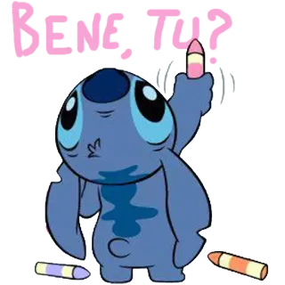 🐨 Stitch BENG. TUR? Stitch, cartoon, character, funny, cute telegram sticker