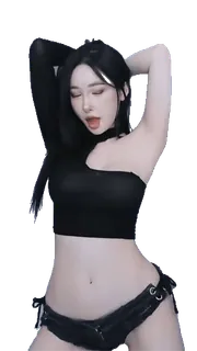 🥹 femme, sexy, danse, coréen, fille whatsapp sticker