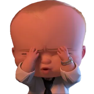 😰 Boss Baby The Boss Baby bébé, Baby Boss, film, dessin animé, énervé, frustré telegram sticker