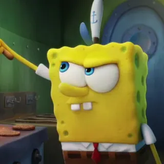 🐙 Spongebob spongebob, nickelodeon, cartoon, spongebob squarepants, angry, yellow telegram sticker
