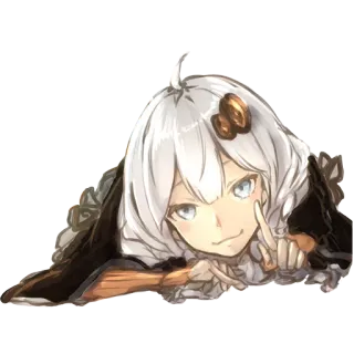 😏 アニメ, 女の子, 可愛い, アート, イラスト telegram sticker