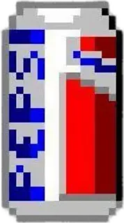 🌟 PEPSI pepsi, soda, drink, pixel art, beverage, can, refreshment telegram sticker