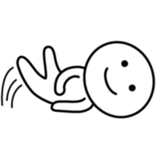🙂 middle finger, offensive gesture, cartoon, icon, symbol whatsapp sticker