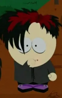 🖕 Pete Thelman South Park south park, goth, cartoon, pete thelman telegram sticker