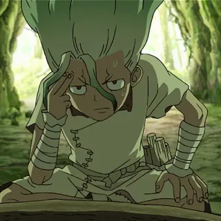 🌏 Ishigami Senku Dr. Stone anime, dr. stone, ishigami senku, senku telegram sticker