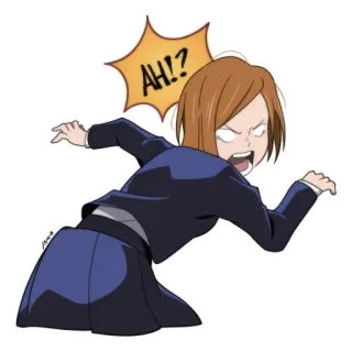 ⁉️ AH!? anime, zszokowany, wykrzyknik, manga whatsapp sticker