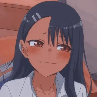 🌟 Nagatoro Don't Toy with Me, Miss Nagatoro Anime, Nagatoro, Miss Nagatoro, Ärgere mich nicht, Nagatoro, Waifu whatsapp sticker