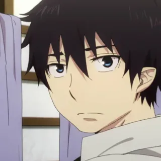 ☁️ Rin Okumura Blue Exorcist Anime, Cartoon, Junge, Figur, Animation telegram sticker