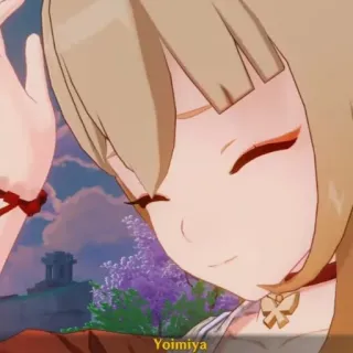 🎆 Yoimiya Anime, Videojuego, Personaje, Yoimiya, Genshin Impact whatsapp sticker