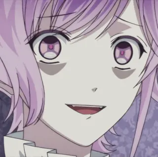🧸 Laito Sakamaki Diabolik Lovers anime, male, vampire, purple hair telegram sticker