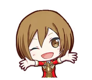 🌟 Anime, Chibi, Desenho animado, Personagem whatsapp sticker