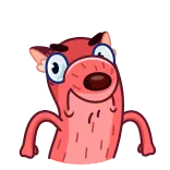 👿 cartone animato, animale, divertente, personaggio telegram sticker