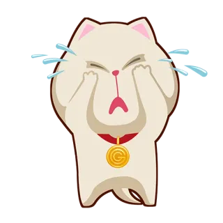 😭 cat, crying, sad, upset, tears, animal telegram sticker