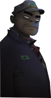 👀 Murdoc Niccals Gorillaz Murdoc Niccals, Gorillaz, Desenho animado, Música, Personagem telegram sticker