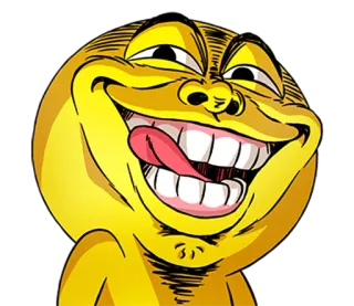 😏 Meme, Trollface, Meme Internet, Hài hước, Vui nhộn, Biểu cảm, Phim hoạt hình telegram sticker