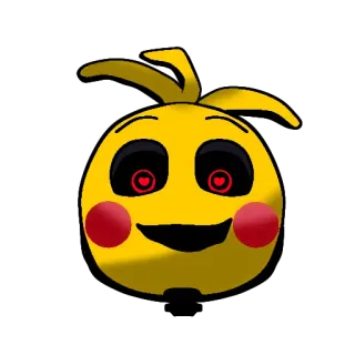 😍 Chica Five Nights at Freddy's Chica, Five Nights at Freddy's, FNAF, animatronic, horror game, video game telegram sticker