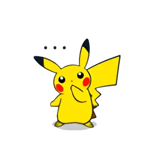 😳 Pikachu pikachu, pokemon, anime, desenho animado, fofo, amarelo whatsapp sticker