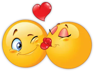 😚 Emoji, Cium, Cinta, Hati, Kasih sayang, Hubungan telegram sticker