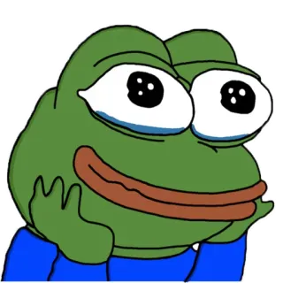 😻 Pepe the Frog Pepe, frog, meme, internet, cartoon, emoticon whatsapp sticker