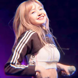 💖 kobieta, kpop, piosenkarka, uśmiech, lisa telegram sticker