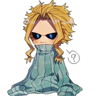 🤔 All Might My Hero Academia All Might, My Hero Academia, anime, manga, personaggio, adesivo whatsapp sticker