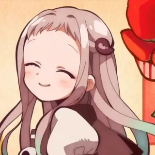 🥯 Nene Yashiro Toilet-bound Hanako-kun Anime, Bonito, Mangá, Garota, Sorrindo telegram sticker