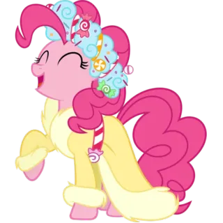 🎅 Pinkie Pie My Little Pony Мультфильм, Животное, Пони, My Little Pony, Пинки Пай telegram sticker