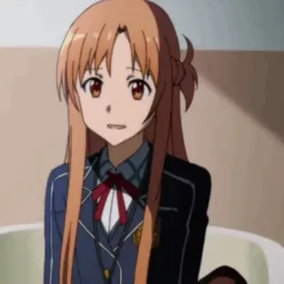 💞 Asuna Yuuki Sword Art Online anime, character, sword art online, asuna yuuki, waifu whatsapp sticker