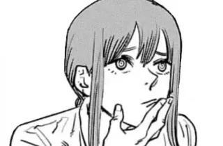 😕 Makima Chainsaw Man anime, manga, chainsaw man, makima, cartoon telegram sticker