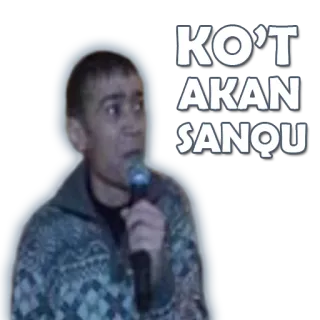 😟 KO'T AKAN SANQU whatsapp sticker