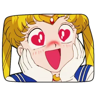 😍 Sailor Moon Anime, Manga, Cartone animato, Personaggio, Sailor Moon whatsapp sticker