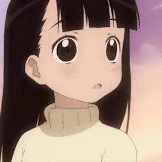 🥺 anime, cartone animato, ragazza, carino telegram sticker