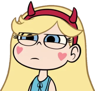 😕 Star Butterfly Star vs. the Forces of Evil การ์ตูน, เจ้าหญิง, เวทมนตร์, ดิสนีย์, ตัวละคร telegram sticker
