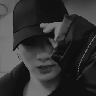 🌟 homme, chapeau, noir, blanc, personne, portrait telegram sticker
