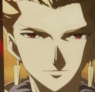 ✨ Gilgamesh Fate Anime, Złoty, Król, Łucznik telegram sticker
