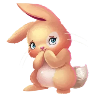 ☺️ cute, bunny, rabbit, animal, kawaii, cartoon telegram sticker