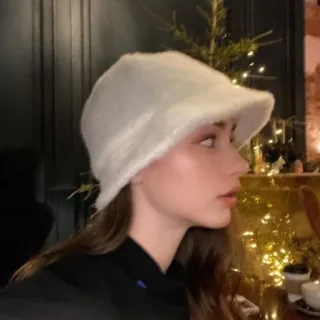 ➰ woman, hat, portrait, indoors telegram sticker