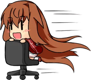 😃 Anime, Dessin animé, Personnage, Mignon, Fille, Animé whatsapp sticker
