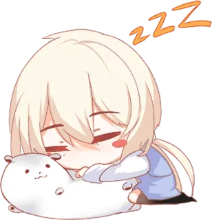 😴 ZZZ sleep, anime, kawaii, cute, zzz, sleeping telegram sticker