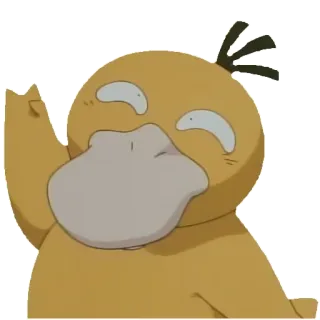 👋 Psyduck Pokemon Anime, Pokémon, Psyduck, Nhân vật, Vàng, Sóng whatsapp sticker