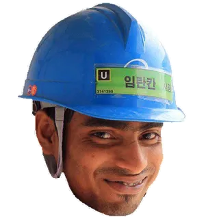 👦 임란칸 robotnik budowlany, kask, mężczyzna, portret telegram sticker