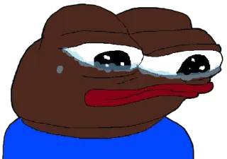 😭 pepe, frosch, traurig, weinen, meme, feelsbadman telegram sticker