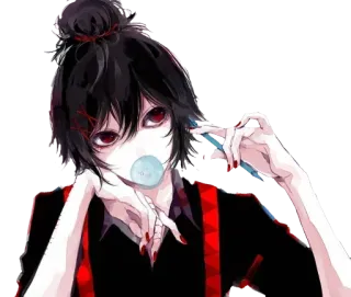 Tokyo Ghoul ~@AnimeLibrary_Stickers whatsapp stickers