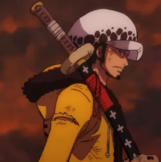 🫀 Trafalgar Law One Piece Anime, Manga, One Piece, Trafalgar Law, Pirat, Schwert telegram sticker