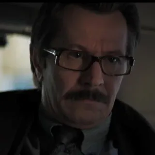 🦇 Gary Oldman actor, glasses, mustache, man, portrait telegram sticker