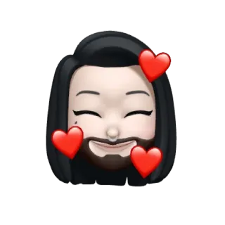 ☠️ Avatar, Cinta, Hati, Emoji, Kartun, Animasi whatsapp sticker