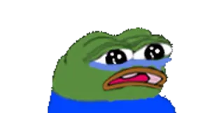 💧 Pepe the Frog Pepe la Rana, Meme, Meme di Internet, Triste telegram sticker