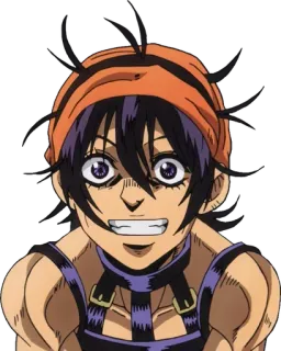 😁 Narancia Ghirga JoJo's Bizarre Adventure Narancia Ghirga, Le Bizzarre Avventure di JoJo, Anime, Manga, Personaggio, Sticker whatsapp sticker